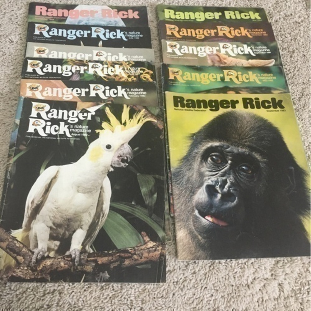 Vintage 1980’s Ranger Rick magazines lot of 11